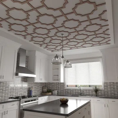 Ekena Millwork Bradley Decorative Ceiling Fretwork In Birch