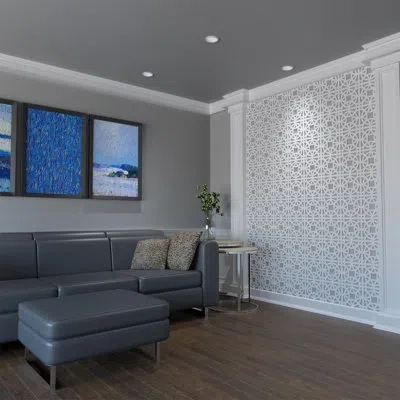 Ekena Millwork Brownsville Wallpaper Panel In White