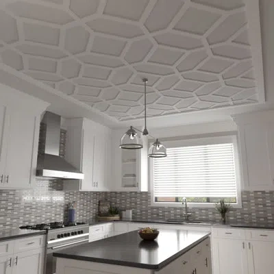 Ekena Millwork Cameron 3d Wall Panel In White (1-pack)