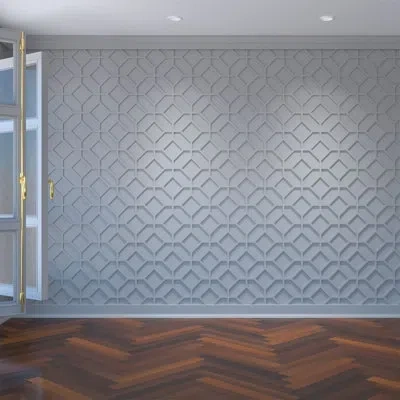 Ekena Millwork Cameron Decorative Fretwork Wall Panel In White