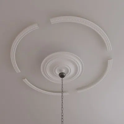 Ekena Millwork Caputo Egg & Dart Ceiling Ring Kit In White
