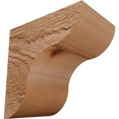 Ekena Millwork Carmel Corbel In Rough Sawn,western Red Cedar