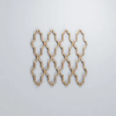 Ekena Millwork Casablanca Decorative Fretwork Wood Wall Panels In Red Oak