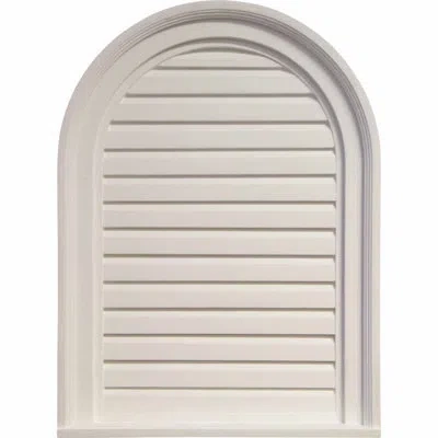 Ekena Millwork Cathedral Gable Vent Louver, Non-functional