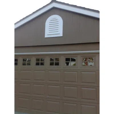 Ekena Millwork Cathedral Gable Vent Louver, Non-functional In White