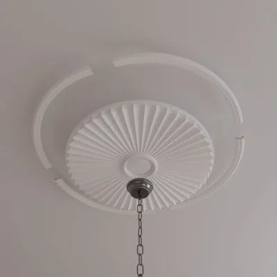 Ekena Millwork Ceiling Medallion Shakuras Light Accent Kit In Gray