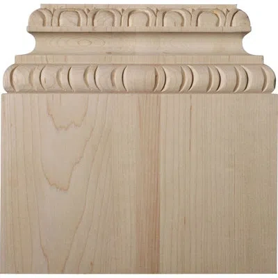 Ekena Millwork Chesterfield Base Plinth In Lindenwood