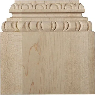Ekena Millwork Chesterfield Base Plinth In Lindenwood