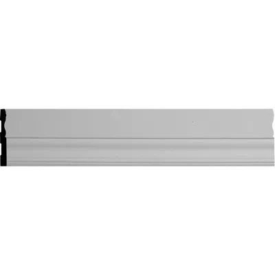 Ekena Millwork Classic 4 1/8"h X 96"w X 5/8"d Smooth Panel Moulding In Off-white