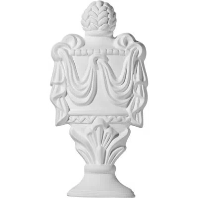 Ekena Millwork Classic 7 1/8"h X 3 1/2"w X 5/8"d Urn Onlay In White