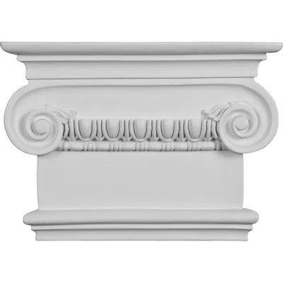 Ekena Millwork Classic Ionic Onlay Capital In White