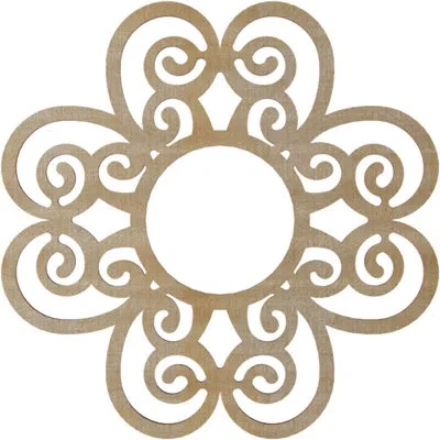 Ekena Millwork Cohen Wood Fretwork Pierced Ceiling Medallion In Birch