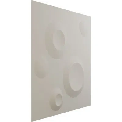 Ekena Millwork Cole Endurawall Decorative 3d Wall Panel In Ultracover Satin Blossom White