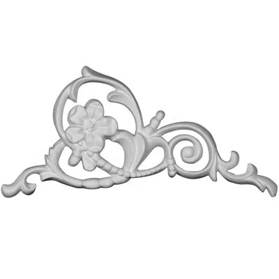Ekena Millwork Colton 4" H X 5 7/8" W X 1/2" D Onlay Right In White
