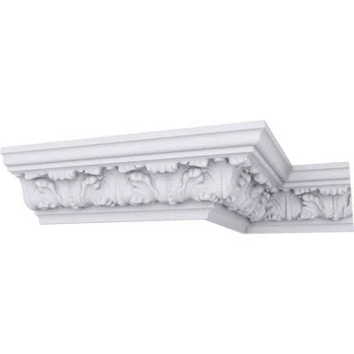 Ekena Millwork Colton Acanthus Crown Moulding In White