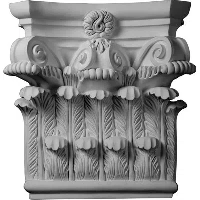 Ekena Millwork Corinthian Capital (fits Pilasters Up To 19 1/8"w X 2 3/4"d) In White