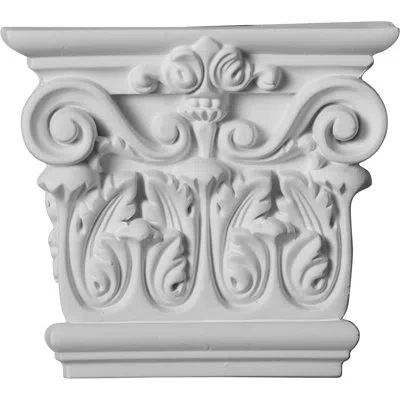 Ekena Millwork Corinthian Capital (fits Pilasters Up To 4"w X 1"d) In White