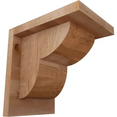 Ekena Millwork Crestline Corbel W/backplate In Rough Sawn,western Red Cedar