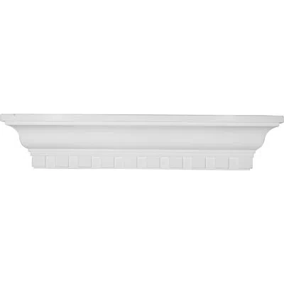 Ekena Millwork Dentil Floating Shelf In White