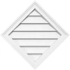 Ekena Millwork Diamond Surface Mount: Functional, Brickmould Frame Pvc Gable Vent