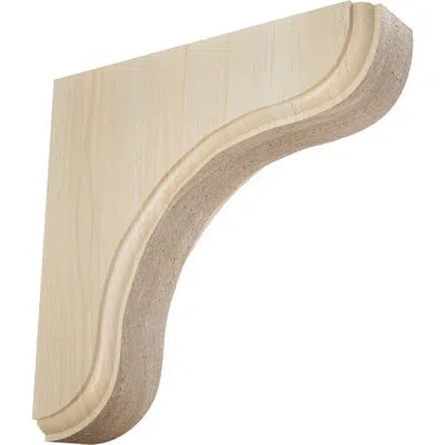 Ekena Millwork Eaton Wood Bracket In Rubberwood
