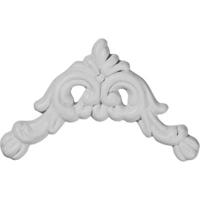 Ekena Millwork Edinburgh 3 3/4"h X 3 3/4"w Corner Onlay In White