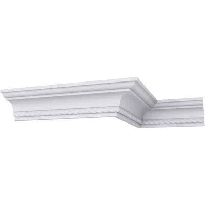 Ekena Millwork Edinburgh Roped Crown Moulding In White