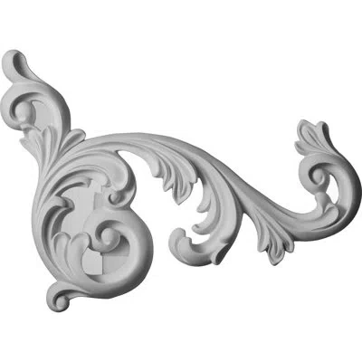 Ekena Millwork Edwards 19 5/8"h X 15 3/4"w X 1 3/8"d Onlay Right In White