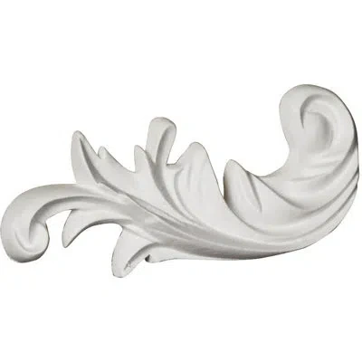 Ekena Millwork Edwards 5" H X 2" W X 5/8" D  Left Onlay In White