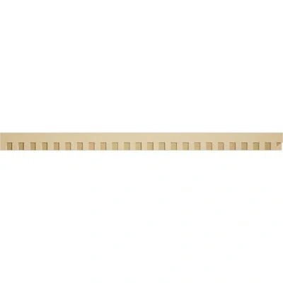 Ekena Millwork Elizabeth Signature Urethane Dentil Trim W/backplate, Primed Tan