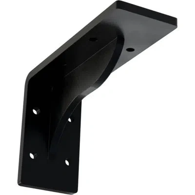 Ekena Millwork Embrey Steel Bracket In Powder Coated Black