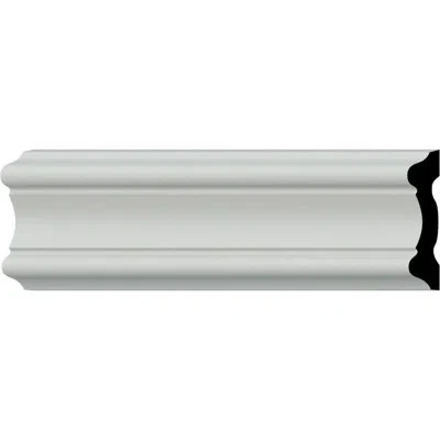 Ekena Millwork Emery 3 1/4" H X 94 1/2" W X 3/4" D Chair Rail In White