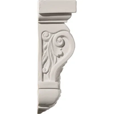 Ekena Millwork Emery Leaf Corbel In Off-white