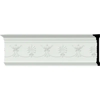 Ekena Millwork Emeryville 7 1/2"h X 96"w X 1 3/4"d Chair Rail In White