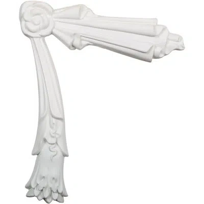 Ekena Millwork Emily 9 7/8" H X 12 3/4" W X 1 1/4" D Onlay Scroll In White