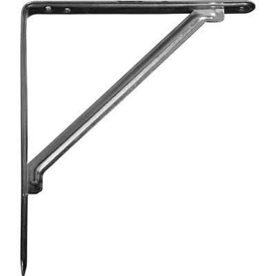 Ekena Millwork Endura Brace Heavy Duty Traditional Steel Support 12"h X 1 1/8"w X 10"d Bracket In Zinc Plated