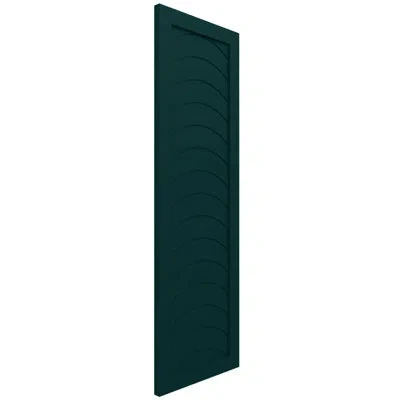 Ekena Millwork Enduracore Composite Kyoto Modern Style Shutters In Thermal Green