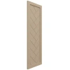 Ekena Millwork Enduracore Composite Single Panel Herringbone Modern Style Shutters In Primed