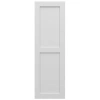Ekena Millwork Enduracore Composite Two Equal Flat Panel Shutters In White