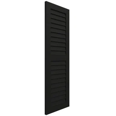 Ekena Millwork Enduracore Composite Two Equal Louver Shutters In Black