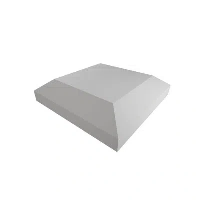Ekena Millwork Endurathane 500 Series Flat Post Top, Factory Primed Polyurethane