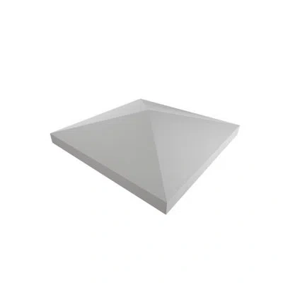 Ekena Millwork Endurathane 500 Series Peaked Post Top, Factory Primed Polyurethane