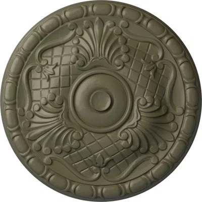 Ekena Millwork Endurathane Amelia Ceiling Medallion, 15 3/4"od X 5/8"p (fits Canopies Up To 4 1/8") In Spartan Stone