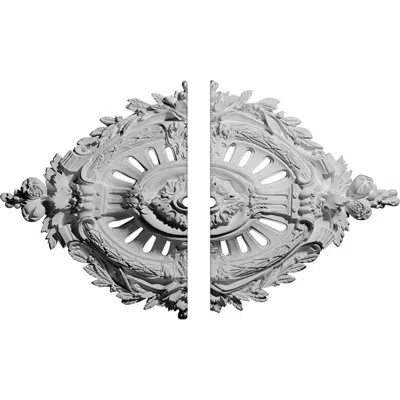 Ekena Millwork Endurathane Antonio Ceiling Medallion, 35 7/8"w X 22 1/2"h X 1"id X 4 3/8"p (fits Canopies Up To 1")