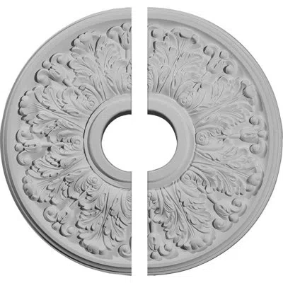 Ekena Millwork Endurathane Apollo Ceiling Medallion, 16 1/2"od X 3 5/8"id X 1 1/8"p (fits Canopies Up To 5 5/8"), T