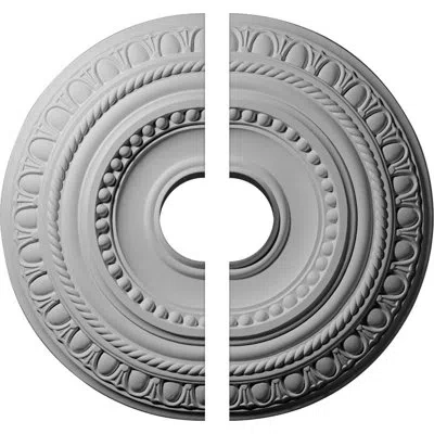 Ekena Millwork Endurathane Artis Ceiling Medallion, 15 3/4"od X 3 1/2"id X 1 3/8"p (fits Canopies Up To 6 7/8"), Tw
