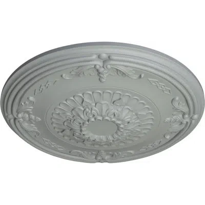 Ekena Millwork Endurathane Athens Ceiling Medallion, 26 1/4"od X 3 1/4"p (fits Canopies Up To 3 5/8") In Primed