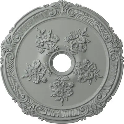 Ekena Millwork Endurathane Attica With Rose Ceiling Medallion, 26"od X 3 3/4"id X 1 1/2"p (fits Canopies Up To 4 1/ In Primed
