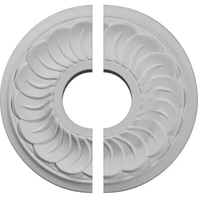 Ekena Millwork Endurathane Blackthorne Ceiling Medallion, 11 3/4"od X 3 5/8"id X 1"p (fits Canopies Up To 4 7/8"), 
