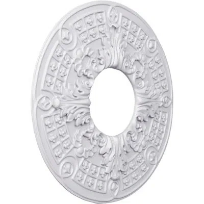 Ekena Millwork Endurathane Blake Ceiling Medallion, 18 1/4"od X 7/8"p, Factory Primed